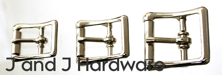 A group of center bar roller buckle with true roller ranging from 5/8 to 1 inch in width.